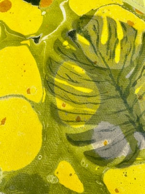Image of hand marbled one of a kind pouch - no. 03