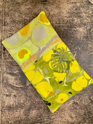 Image of hand marbled one of a kind pouch - no. 03