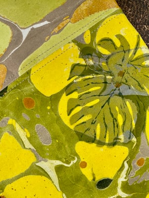 Image of hand marbled one of a kind pouch - no. 03