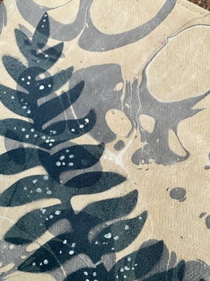 Image of hand marbled one of kind pouch - no. 04