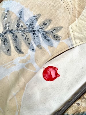 Image of hand marbled one of kind pouch - no. 04