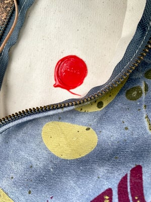 Image of hand marbled one of kind pouch - no. 05