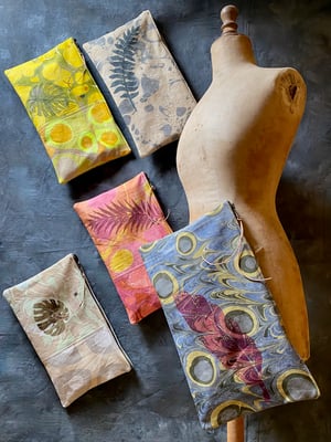 Image of hand marbled one of kind pouch - no. 05