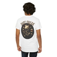 Image 2 of Dart Freak Skull T‑Shirt – Skeleton Dartboard Graphic Tee for Dart Players & League Nights