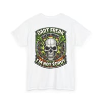 Dart Freak Graphic T‑Shirt – Bold Dartboard Skull Colorful Design for Dart Players