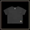 COVE CROPPED FADED BLACK TEE