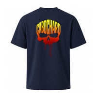 Image 1 of Tee Shirt Oversize Navy Skull fire
