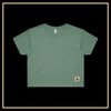 COVE CROPPED DUSTY GREEN TEE