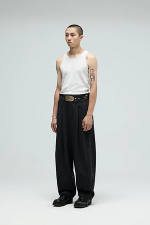 Image of EQUALNEAR - Champion Wide Pants (Dark Gray)