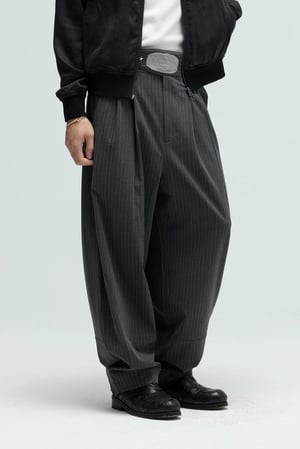 Image of EQUALNEAR - Champion Wide Pants (Gray)