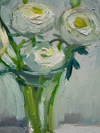 Image 8 of White ranunculus 20cm x 26cm 