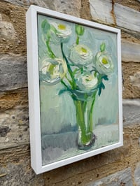 Image 3 of White ranunculus 20cm x 26cm 