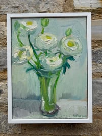 Image 5 of White ranunculus 20cm x 26cm 