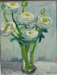 Image 7 of White ranunculus 20cm x 26cm 