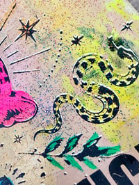 Image 6 of MIXED-MEDIA-UNIKAT AUF HOLZPLATTE