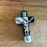 Image 2 of Lousy Crucifix - handmade lucky dice crucifix 
