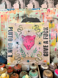 Image 7 of MIXED-MEDIA-UNIKAT AUF HOLZPLATTE