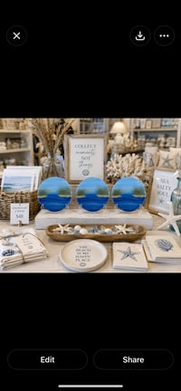 Image 4 of Round Mini Resin Seascapes