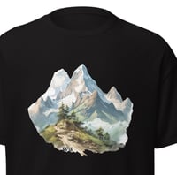 Image 2 of Mountain Chest Printed Tshirt Black/White