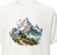Image 4 of Mountain Chest Printed Tshirt Black/White