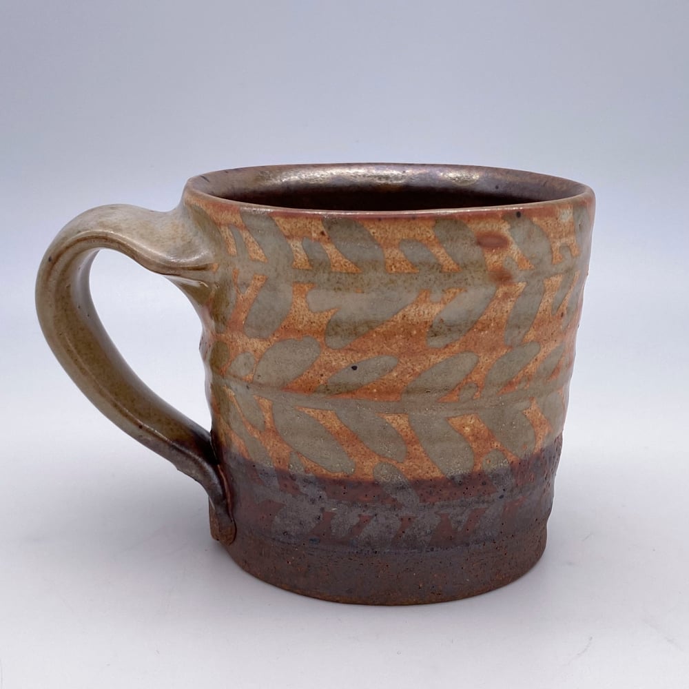 Image of Mug (leaf+shino)