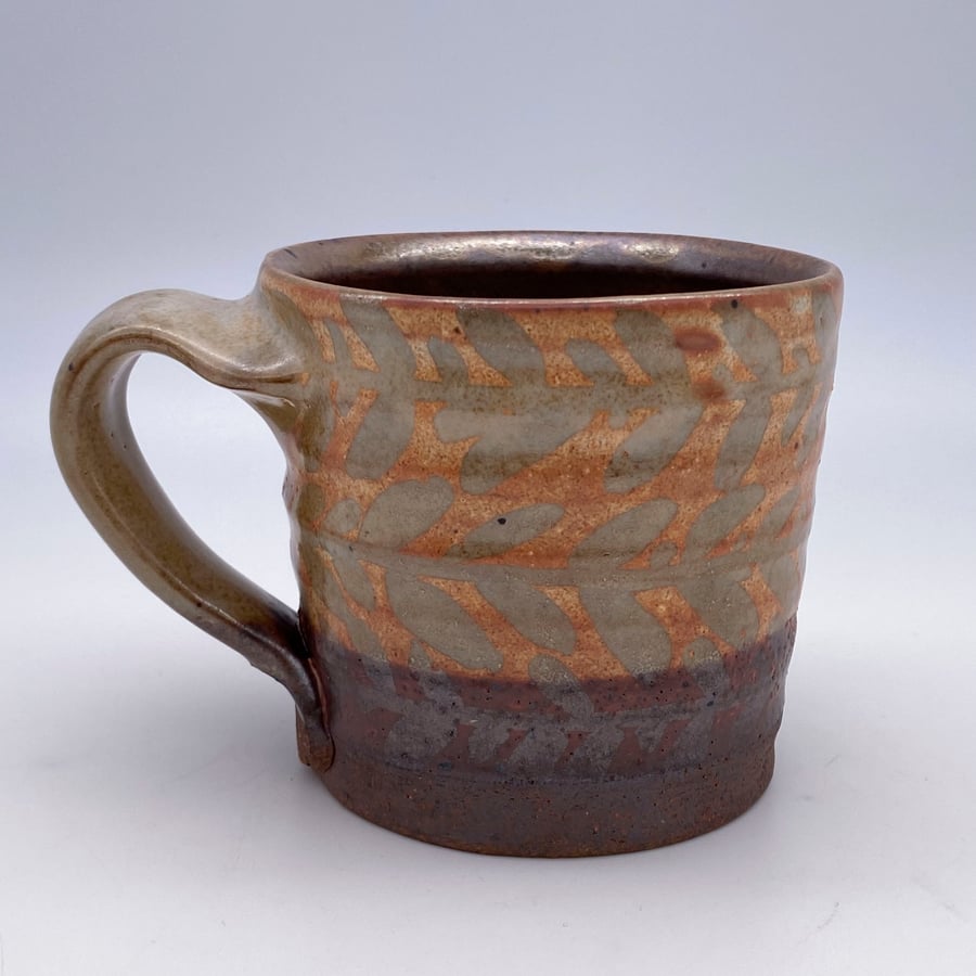 Image of Mug (leaf+shino)