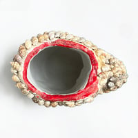 Image 8 of Vase en coquillages vintage en forme de poisson - art populaire bord de mer 1970