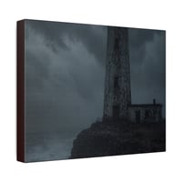 Image 5 of Lighthouse Storm Canvas Print — Moody Coastal Wall Art