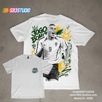 Image 1 of ⚽👑 Ronaldo Nazário "Jogo Bonito" Graphic T-Shirt