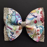 Gold Print Hairbow 
