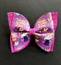 Hot Pink Print Hairbow 