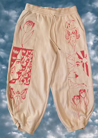 Image 1 of “Faces of Spring” XL sweatpants 
