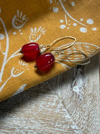 Image 6 of Brass Agate earrings 