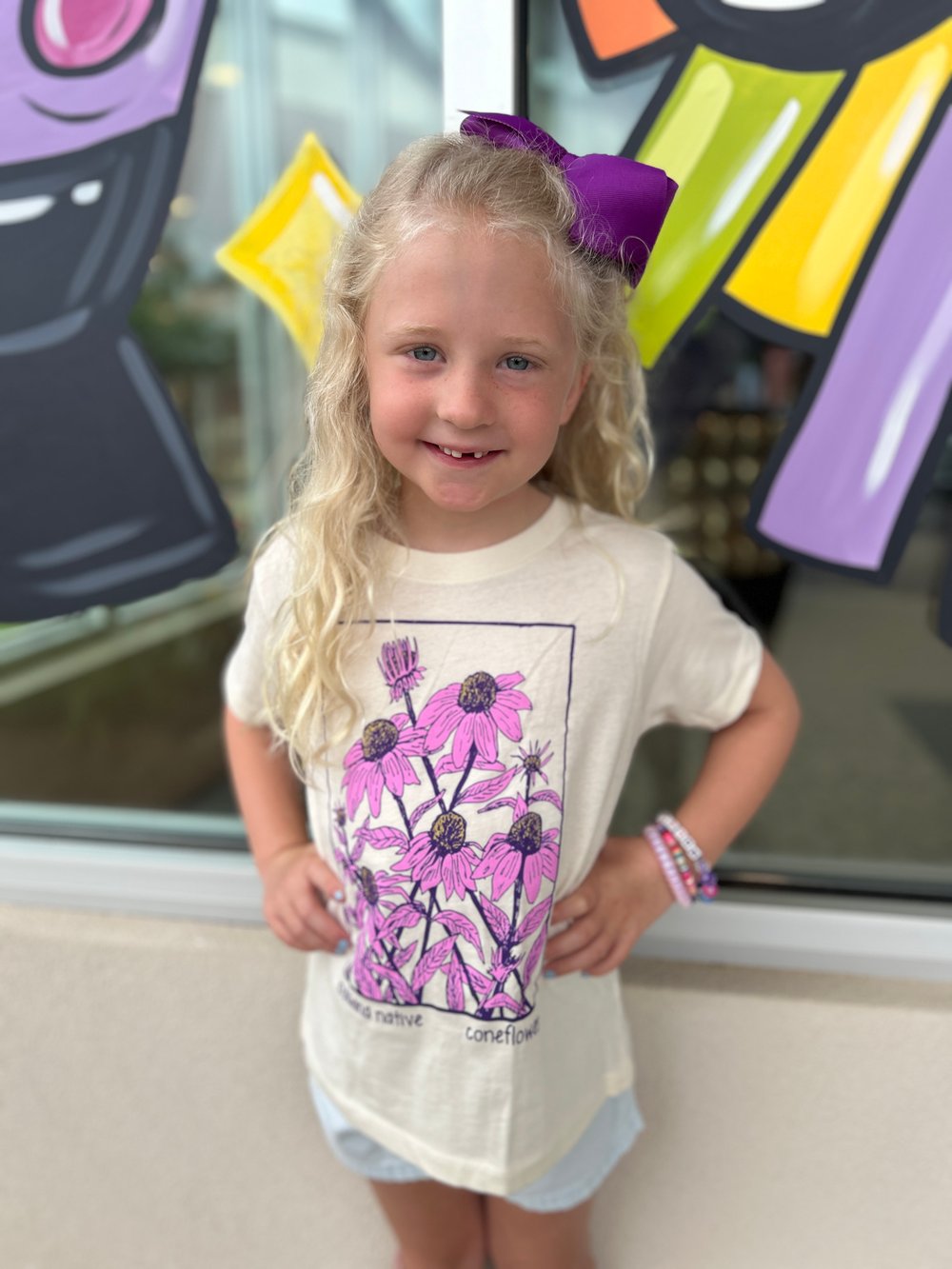 Image of Youth Coneflower Short Sleeve Tee