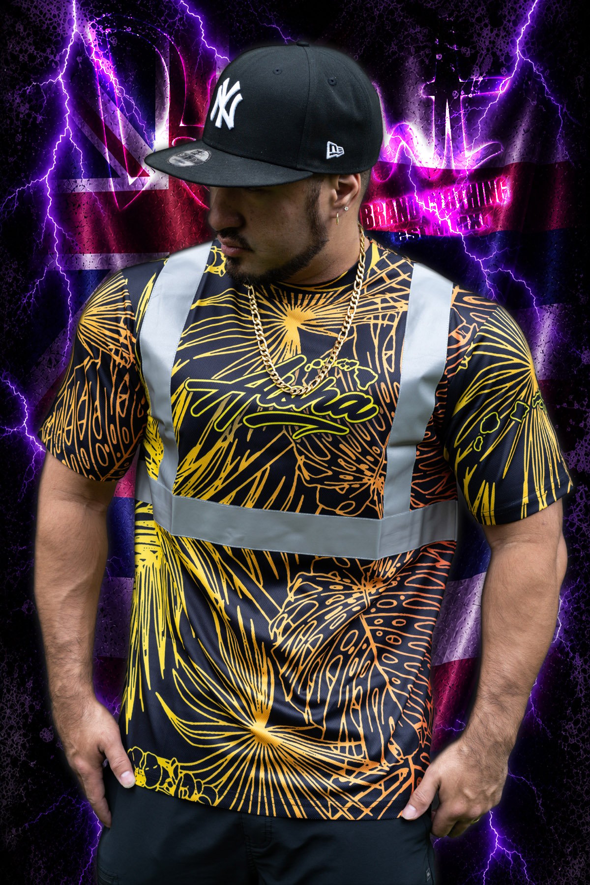 Athletic Gold Tropix Gradient - High Viz.