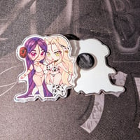 Chibi Moochan X Kumiko Acrylic Pin