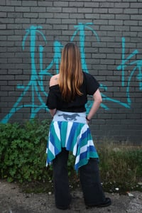 Image 1 of Sparkle stripped skirt