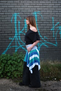 Image 2 of Sparkle stripped skirt