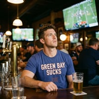 Image 2 of Green Bay Sucks Tri-Blend Tee