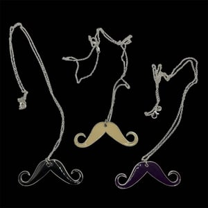 Image of mustache necklaces! 3 new colors!