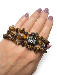 Image 1 of Tiger Eyes Triple Stack Elastic