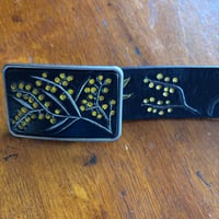 Image 3 of BLACK WATTLE BELT BUCKLE