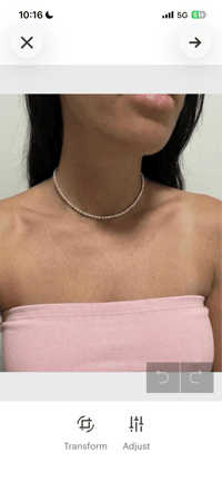 Image 1 of Silver plated ball bead necklace 