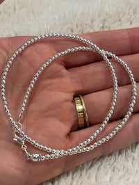 Image 2 of Silver plated ball bead necklace 