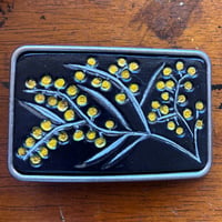 Image 4 of BLACK WATTLE BELT BUCKLE