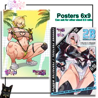 Image 1 of 2B Heart and Elegg Swimsuit posters (9x6) 