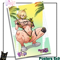 Image 3 of 2B Heart and Elegg Swimsuit posters (9x6) 