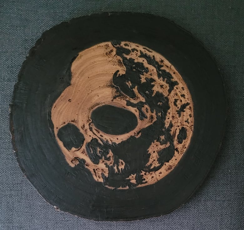 Image of Cosmic Death II wood burning piece 