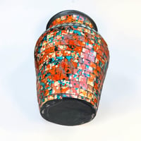Image 11 of Vase en mosaïque et verre vintage  décoration bohème chic - Pot en mosaïque vintage