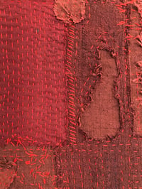 Image 3 of silk patchwork (red)